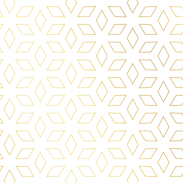 ダイヤモンドの形の金色のパターンベクトルの背景