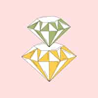 Free vector diamonds are a girls best friend vector