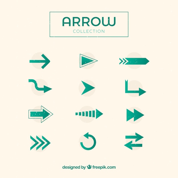 Different arrows collection to mark