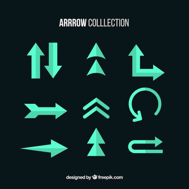 Different arrows collection to mark Free Vector