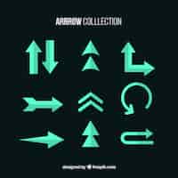 Free vector different arrows collection to mark