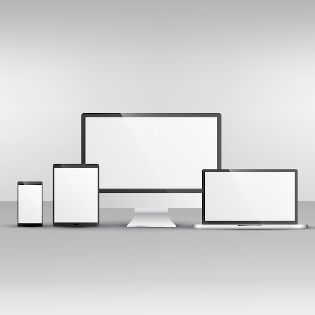Different devices, mockup