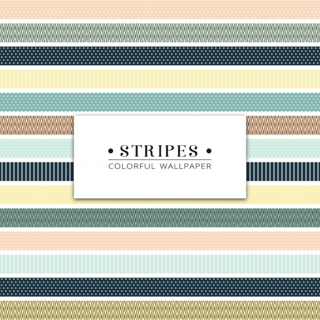 Free vector different kind of coloured stripes