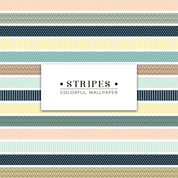 Free vector different kind of coloured stripes