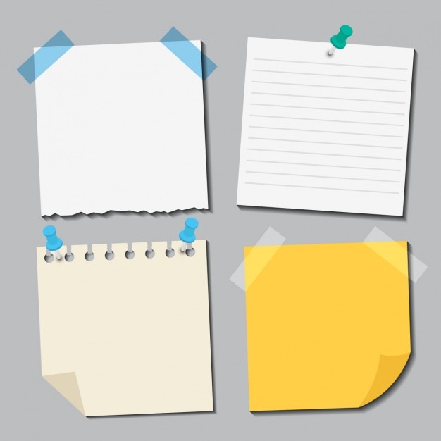 Free Vector different papers collection