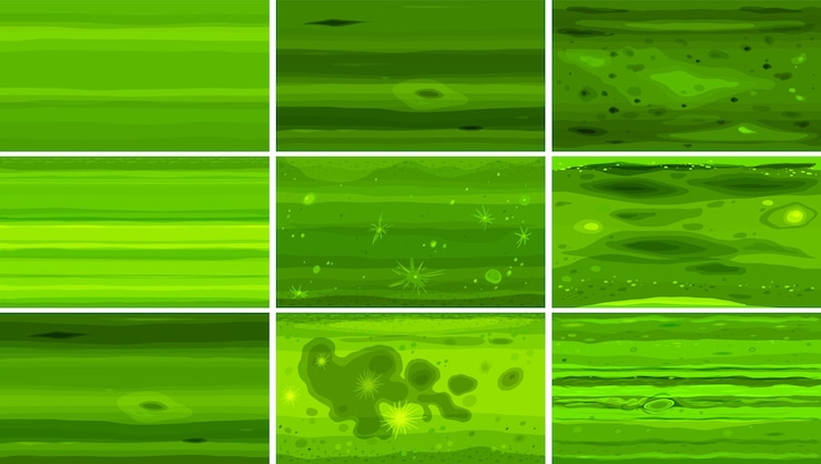 Free Vector different planet textures set
