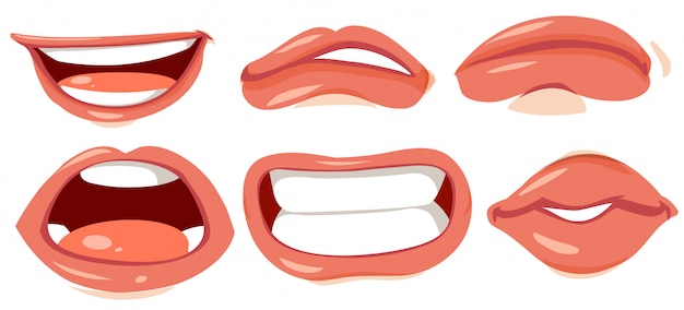Разные человеческие губы