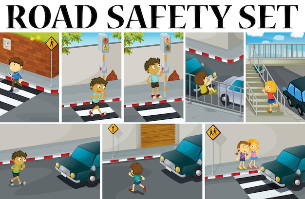 Road safety Royalty Free Vector Image - VectorStock