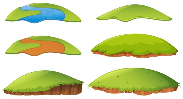 Different shapes of island