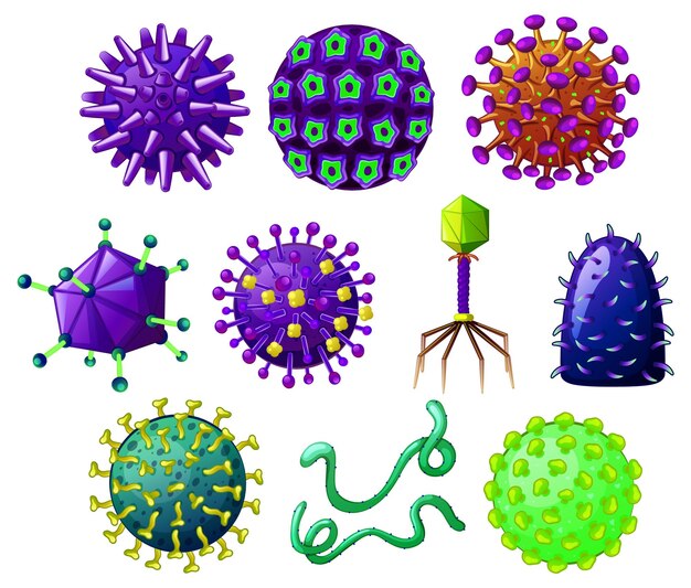 Различные формы вирусов
