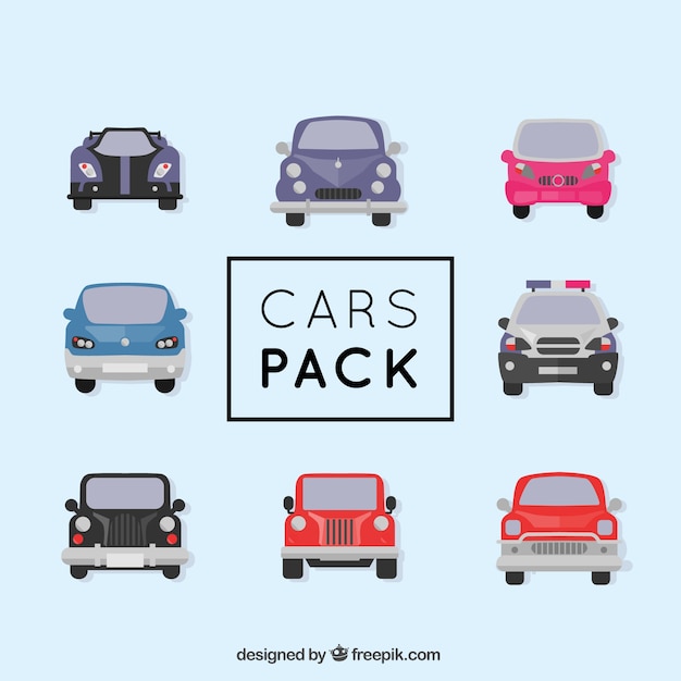 Free vector different types of cars