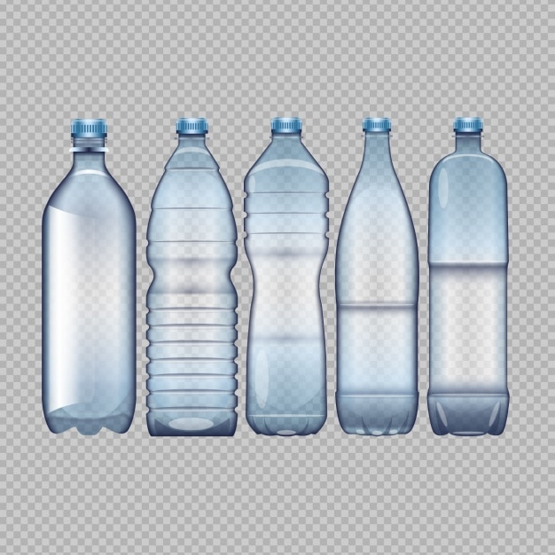 Different water bottles