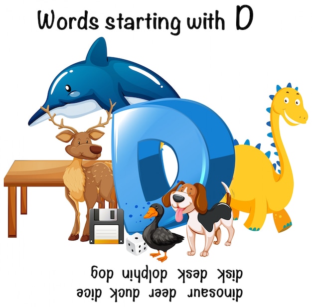 Different words starting with D 