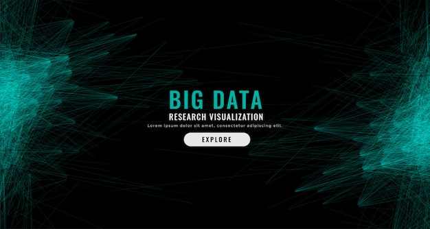 Free vector digital abstract big data mesh background