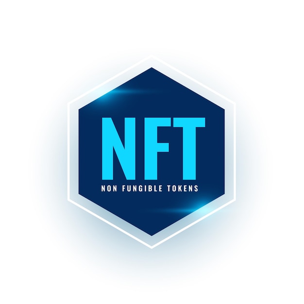 digital asset nft blockchain technology background