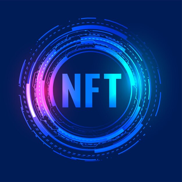 Концепция цифрового актива NFT, не взаимозаменяемого токена