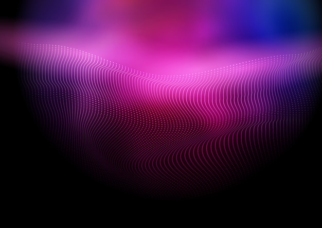 Free vector digital background of flowing dots