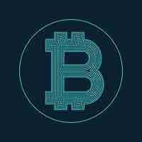 Free vector digital bitcoin currency symbol vector design