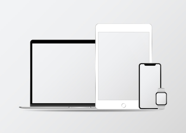 Digital device mockup set