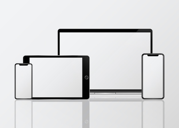 Digital device mockup set