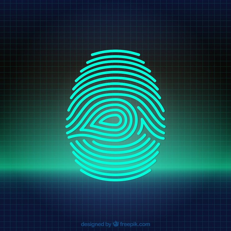 Free Vector digital fingerprint