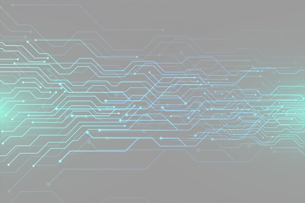 デジタル未来回路図技術バナーデザイン