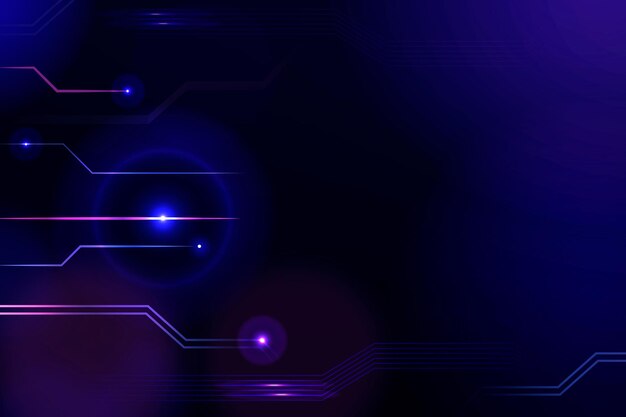 Digital grid technology background in purple tone
