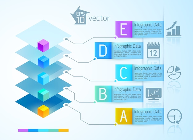 Concetto di infografica digitale