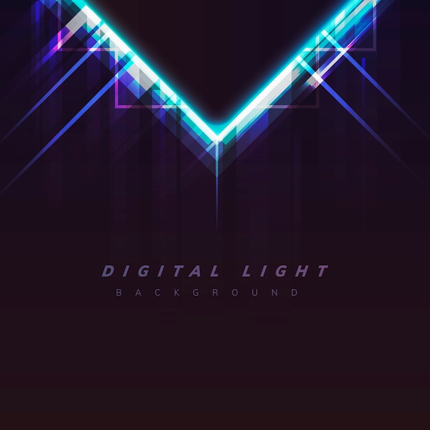 Free vector digital light background