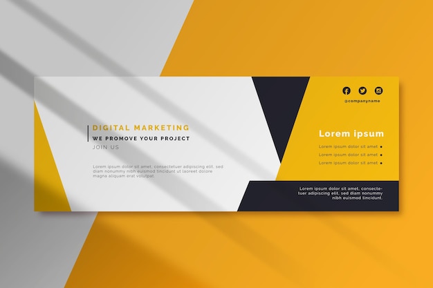 Digital marketing facebook cover template