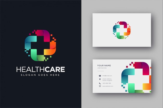 Download Free Business Card With Medical Concept In Professional Style Free Vector Use our free logo maker to create a logo and build your brand. Put your logo on business cards, promotional products, or your website for brand visibility.