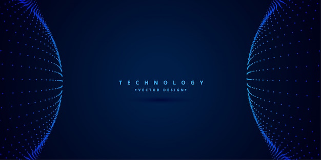 Digital science and technology style background