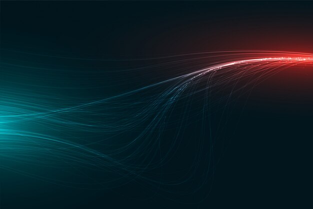 Digital Technology Abstract Light Streaks Design