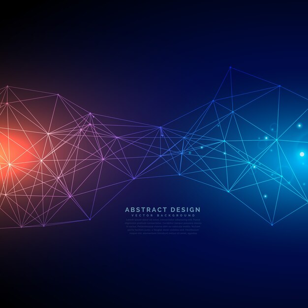 digital technology background with line mesh