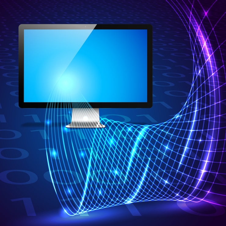 Free Vector digital technology concept