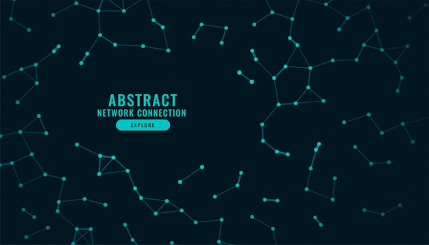 Free vector digital technology network connection low poly background