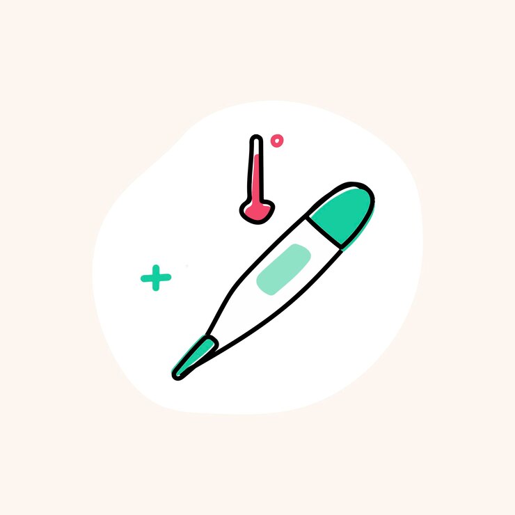 Free Vector digital thermometer icon vector