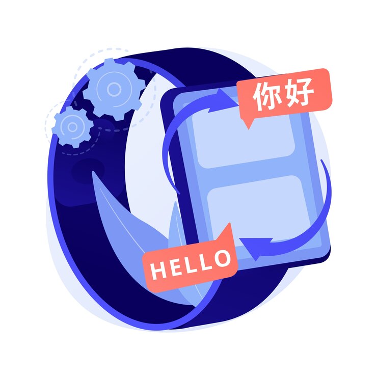무료 Vector 디지털 번역기 추상 개념 그림