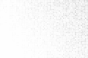 Free vector digital white background with binary code numbers