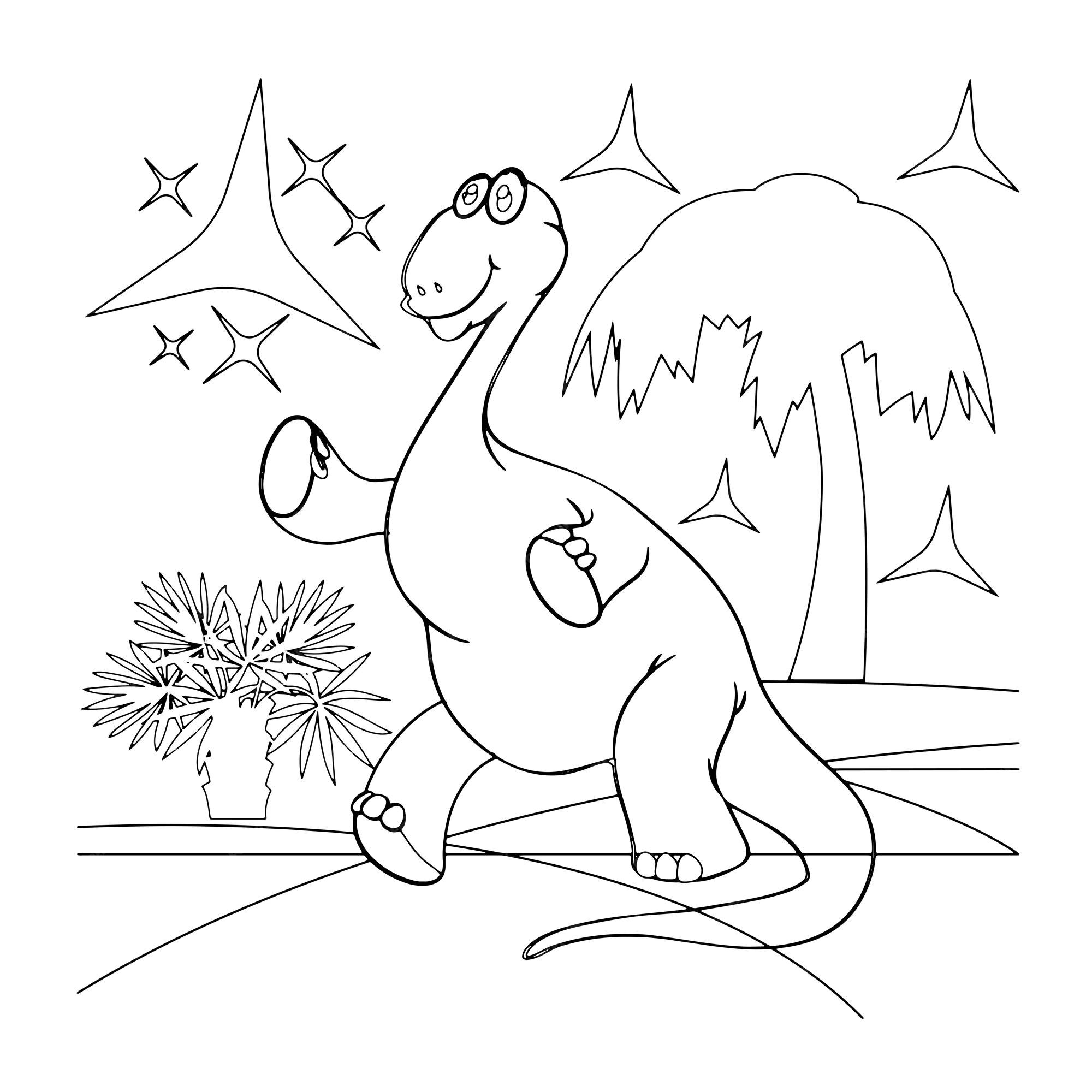premium vector dinosaur coloring pages for kids printable