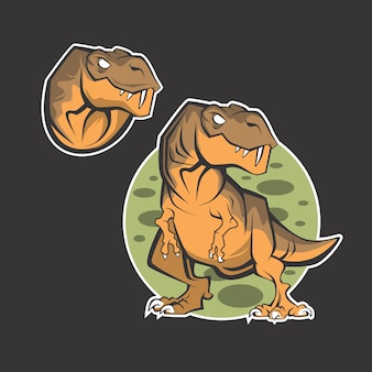 Логотип динозавра