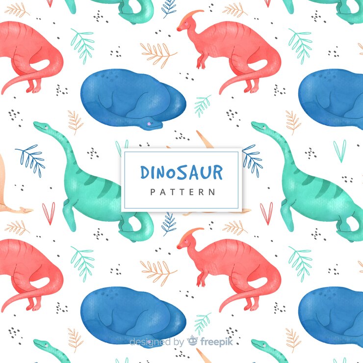 Free Vector dinosaur pattern