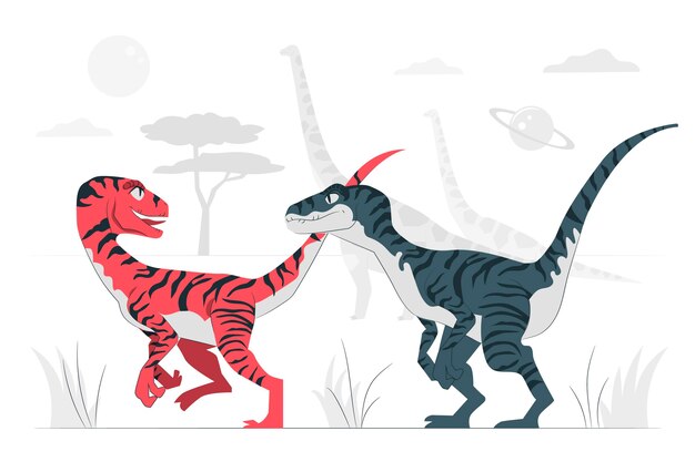 恐竜の概念図