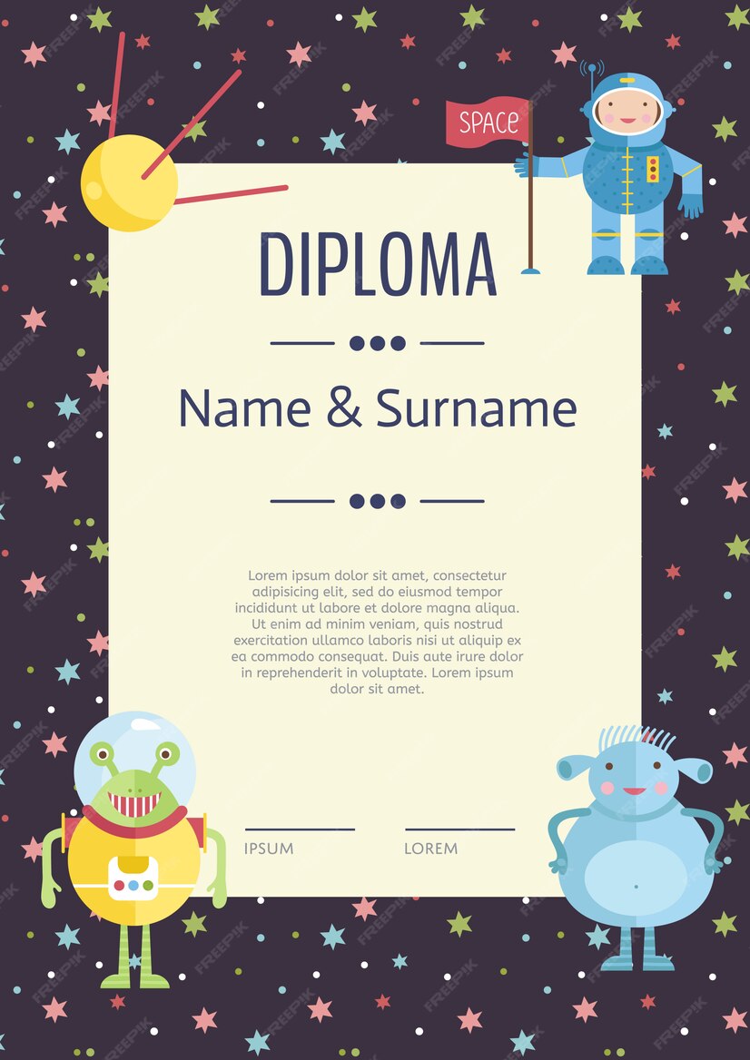 Космический фон для диплома