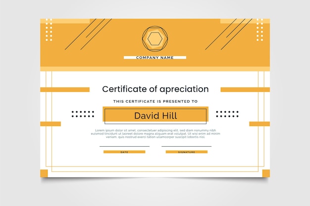 Diploma template concept