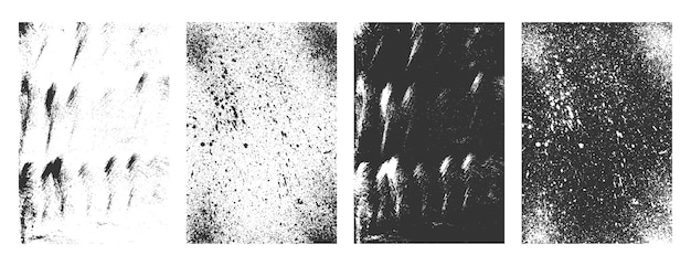 Грязные гранж абстрактные рамки текстуры набор фон