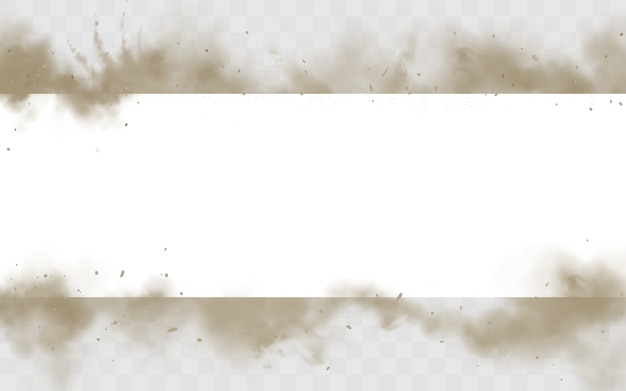 Free vector dirty smog horizontal border