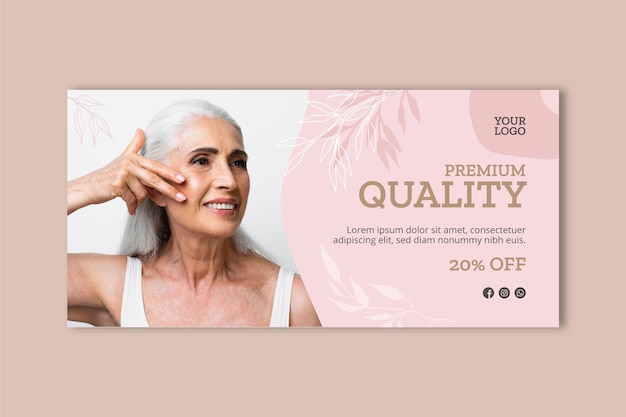 Free vector discount banner concept