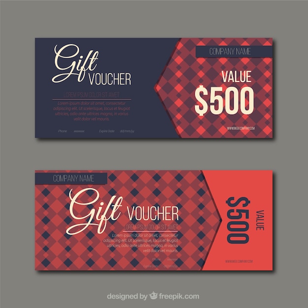 Free vector discount coupons in retro style