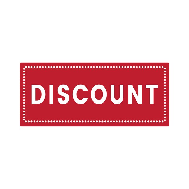 Discount promotion tag badge vector